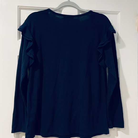 DG2 Women’s Size Large Navy Blue Long Sleeve T-Shirt - Picture 2 of 9